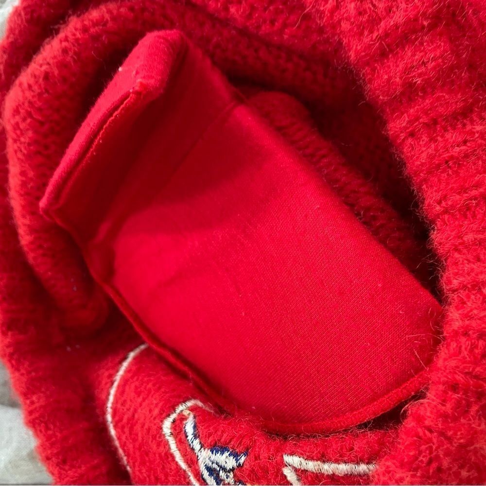Vintage 80s 1980s Rafael Acrylic Mohair Biplane Airplane Novelty Sweater M - Picture 8 of 10